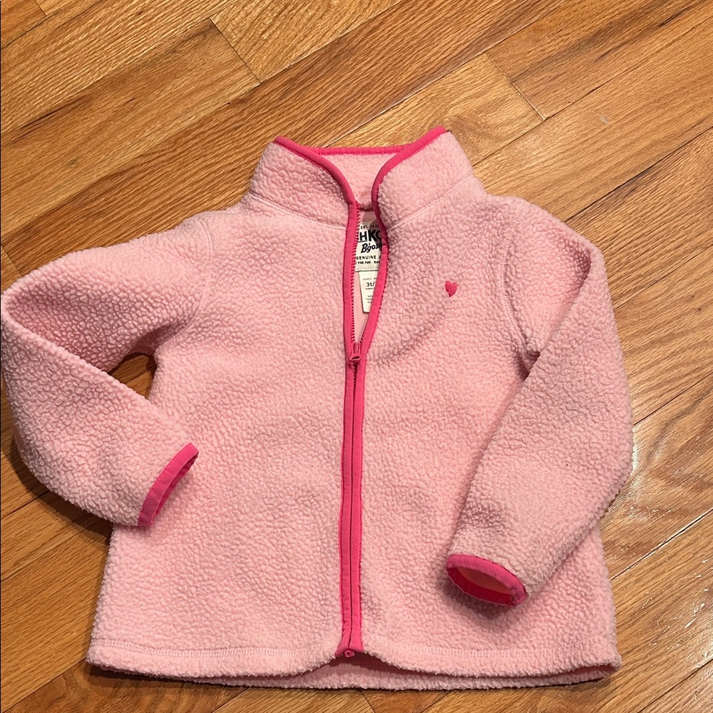 OshKosh B'gosh Light Pink Fleece Jacket with Hot Pink Trim
